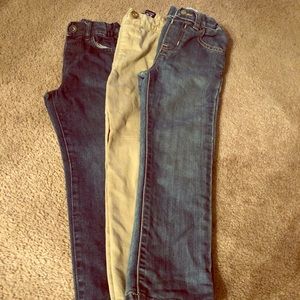 Childrens place jeans and khaki size 5T